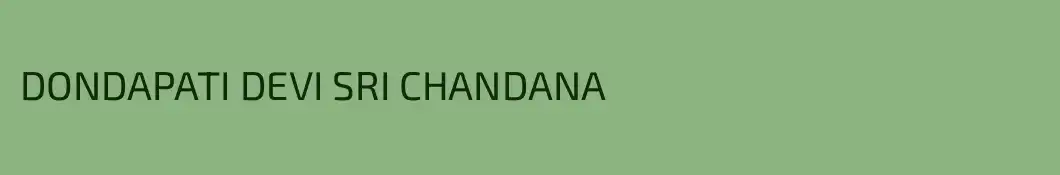 DONDAPATI DEVI SRI CHANDANA